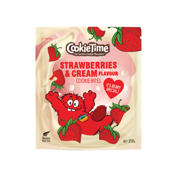 쿠키타임 딸기 크림 쿠키 바이트 250g