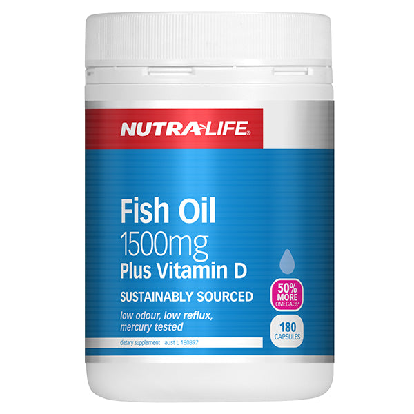 피쉬오일 1500mg 플러스 비타민 D 180캡슐