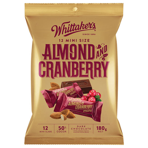 휘태커스 아몬드 & 크랜베리 미니 (180g)
